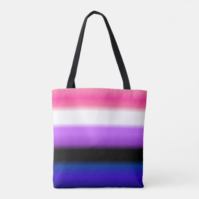 Tote Bag Indicateur Gradient Gradient Pride : Horizontal (Dos)