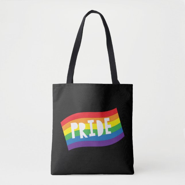 Tote Bag Indicateur Rainbow de Pride (Devant)
