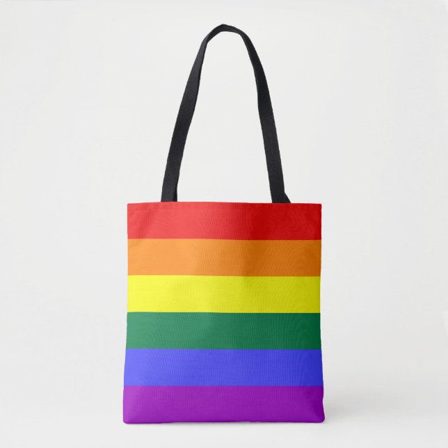 Tote Bag Indicateur Rainbow Pride (Devant)