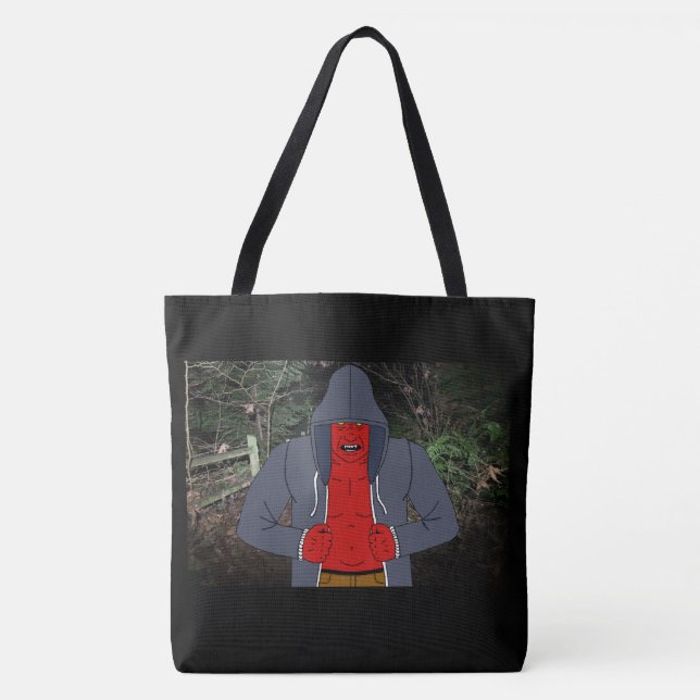 Tote Bag Infiltration nocturne (avec arrière-plan) (Devant)