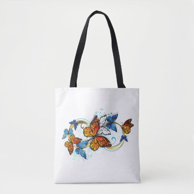 Tote Bag Infini de papillons monarques (Devant)