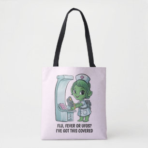 Tote Bag Infirmière Alien