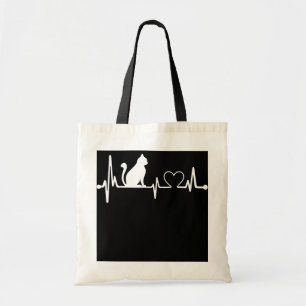 Tote Bag Infirmière Amoureux des chats Infirmière Heartbe
