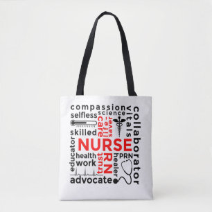 Tote Bag Infirmière Art Accessorie Abstraite Type Concepti