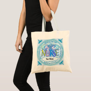 Tote Bag Infirmière au caducée papillon 