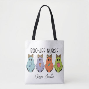 Tote Bag Infirmière Boo-Jee Halloween Fantôme Personnalisé