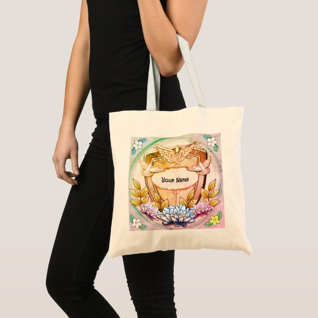 Tote Bag infirmière bouclier de lotus  (Devant (produit))