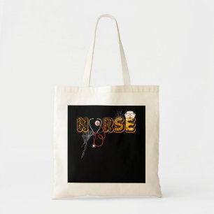 Tote Bag Infirmière Cadeau Halloween avec Citrouille Boo Sp