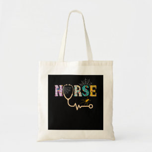 Tote Bag Infirmière Cadeau Halloween avec Citrouille Boo Sp