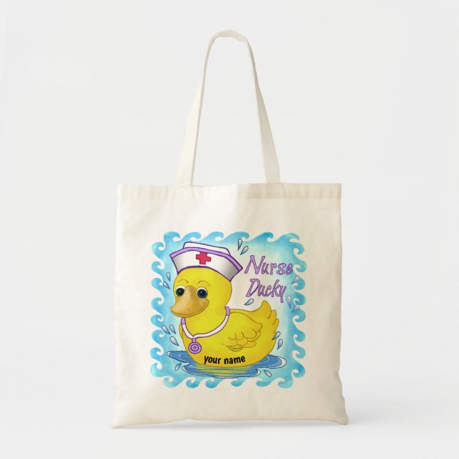 Tote Bag Infirmière Canard (Devant)