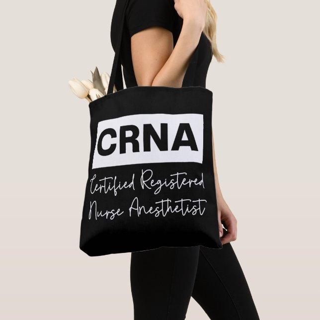 Tote Bag Infirmière de CRNA Anesthésiste anesthésiste (De près)