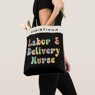 Tote Bag Infirmière de main-d'oeuvre et d'accouchement Supe