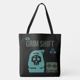 Tote Bag Infirmière de nuit sinistre - Cadeau d'infirmière