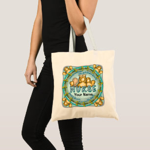 Tote Bag Infirmière devise arc-en-ciel