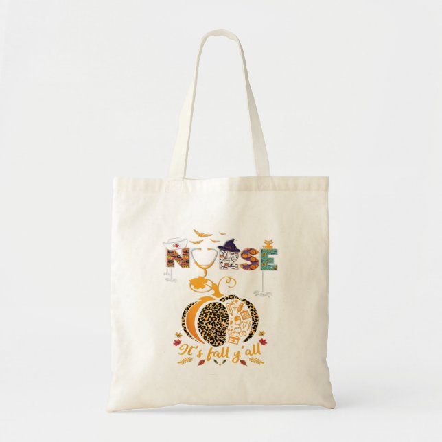 Tote Bag Infirmière d'Halloween Infirmière Thanksgiving Hea (Devant)