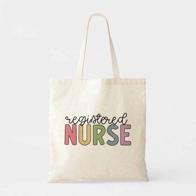 Tote Bag Infirmière diplômée RN remise de diplôme (Devant)