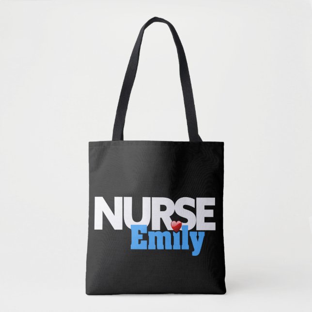 Tote Bag Infirmière Emily Show Fourre-tout (Devant)