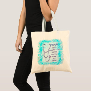 Tote Bag Infirmière en soins à domicile Cœur