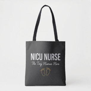 Tote Bag Infirmière en USIN – Le Héros Humain Minuscule