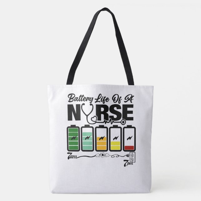 Tote Bag Infirmière Fourre-tout - Voir retour (Devant)
