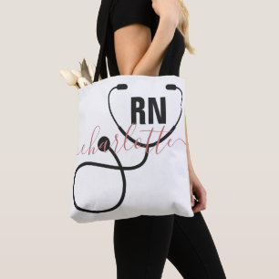 Tote Bag Infirmière inscrite à la RN personnalisée 