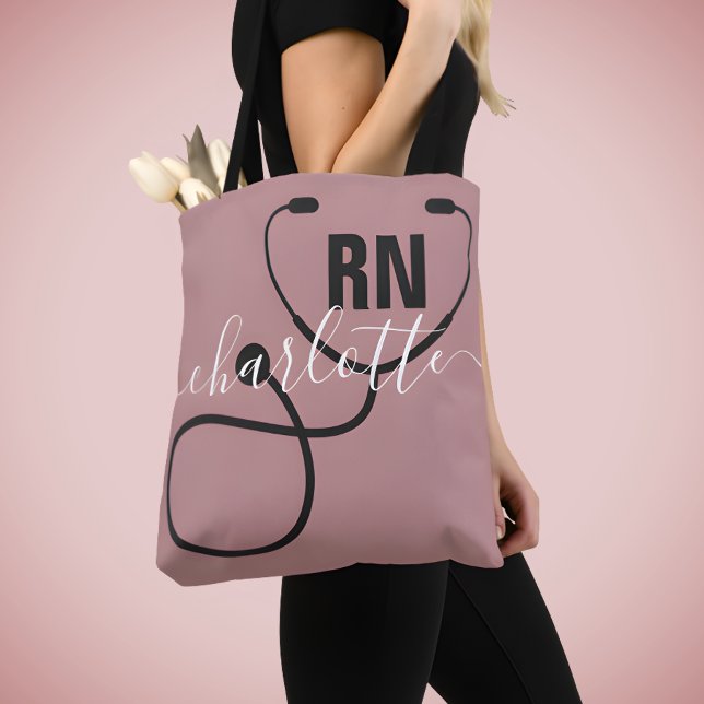 Tote Bag Infirmière inscrite à la RN personnalisée (Créateur téléchargé)