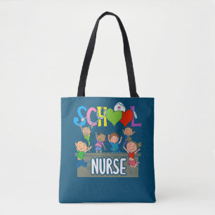 Tote Bag Infirmière inscrite à l'école primaire Retourne