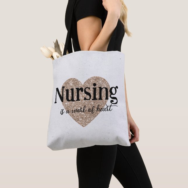 Tote Bag Infirmière, Médicale, 'Infirmière est un travail d (De près)