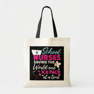 Tote Bag Infirmière Motivationnelle Sauvons Le Monde Rn CNA
