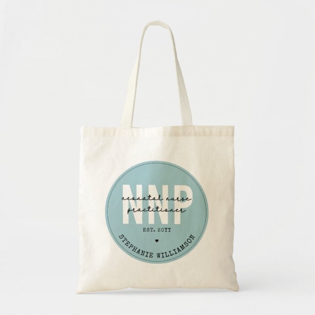 Tote Bag Infirmière néonatale NNP personnalisée (Devant)