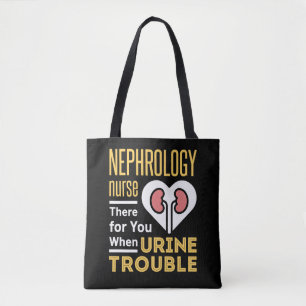 Tote Bag Infirmière Néphrologie Là Pour Vous Quand Trouble