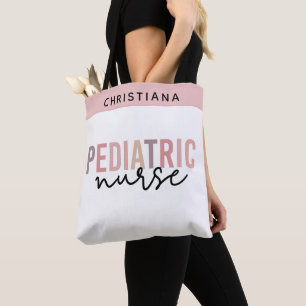 Tote Bag Infirmière pédiatrique sur mesure PEDS Infirmière 