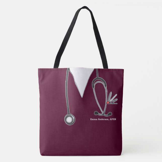 Tote Bag Infirmière personnalisée (Devant)