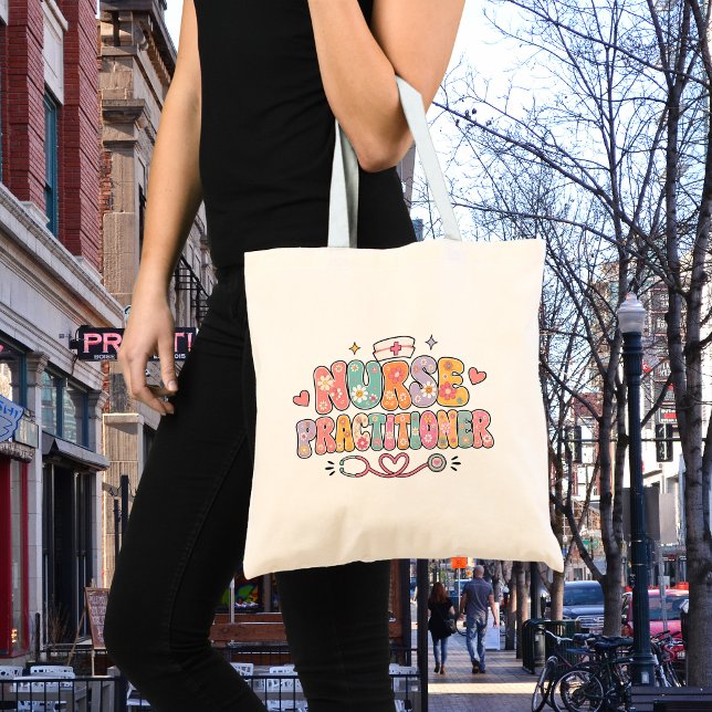Tote Bag Infirmière praticienne rétro  (Créateur téléchargé)