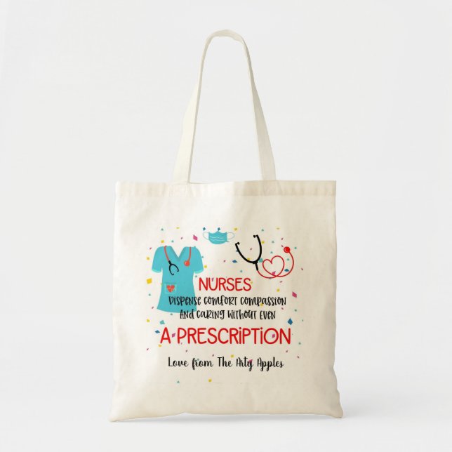 Tote Bag infirmière prescription Meilleur cadeau (Devant)