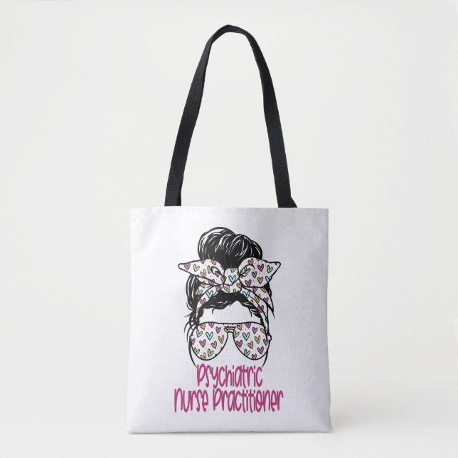 Tote Bag Infirmière psychiatrique Praticien NP Graduation C (Devant)