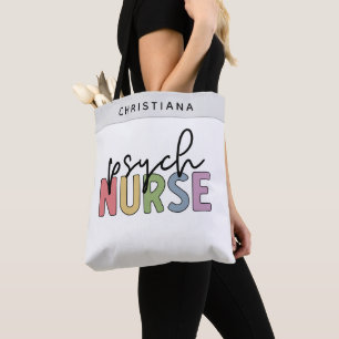 Tote Bag Infirmière psychique de nom personnalisé   Infirmi
