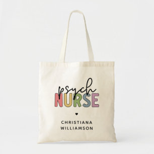 Tote Bag Infirmière psychique de nom personnalisé   Infirmi