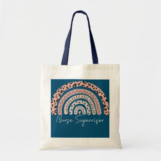 Tote Bag Infirmière superviseur Leopard Rainbow Appréciatio