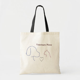 Tote Bag Infirmière vétérinaire personnalisable