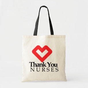 Tote Bag Infirmières Mercis Coeur rouge