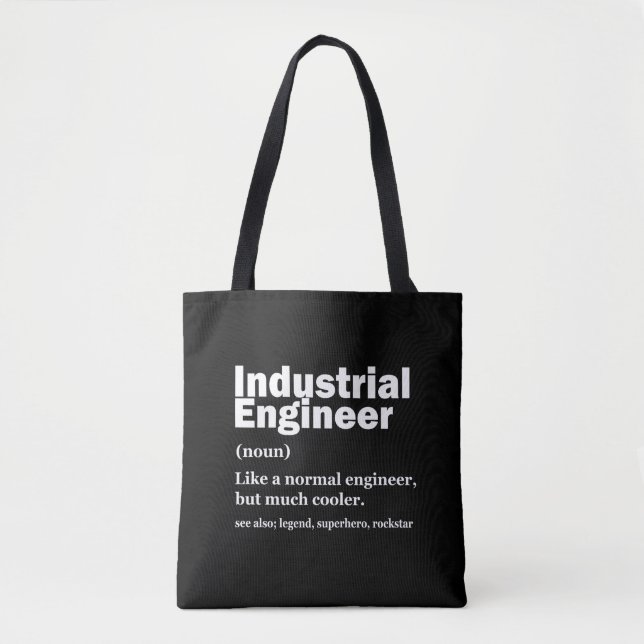 Tote Bag Ingénierie industrielle Drôle d'ingénieur (Devant)