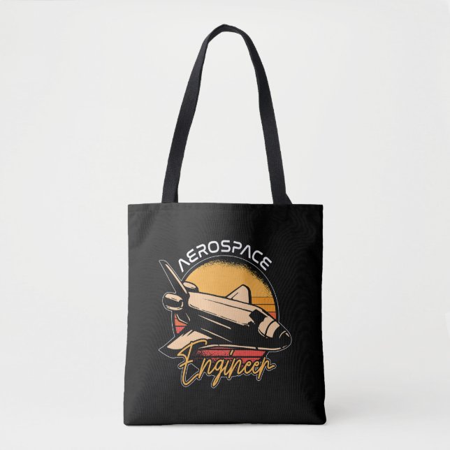 Tote Bag Ingénieur aérospatial Rocket Science Espace rétro (Devant)