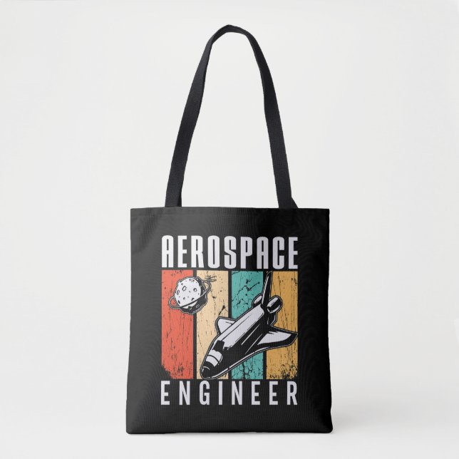 Tote Bag Ingénieur aérospatial Rocket Space Engineering Ret (Devant)