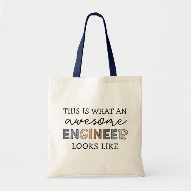 Tote Bag Ingénieur Drôle génial ingénieur | Ingénierie (Devant)
