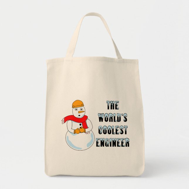 Tote Bag Ingénieur le plus froid Snowman (Devant)