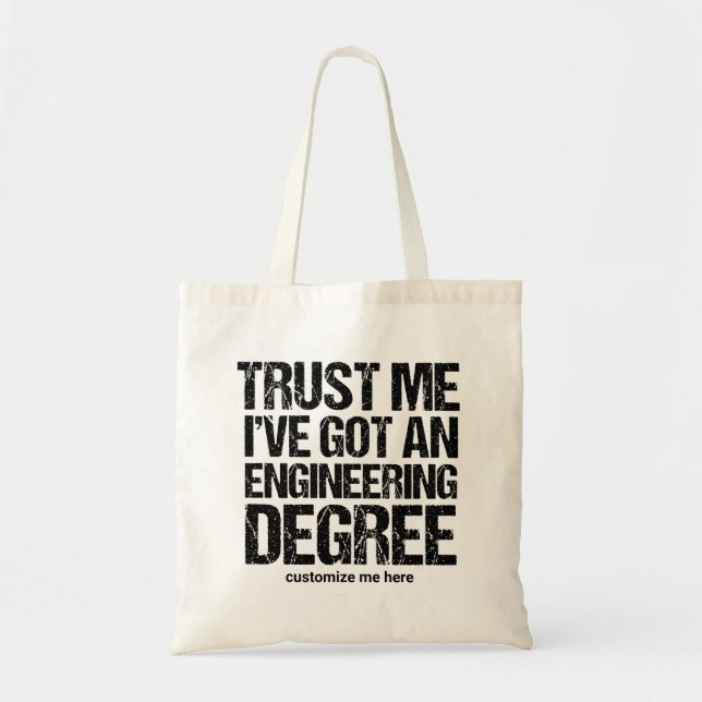 Tote Bag Ingénieur sur mesure (Devant)