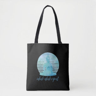 Tote Bag Inhale Exhale Répéter bleu