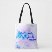 Inhalo pour fuir la routine | Design aquarelle inh