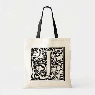 Tote Bag Initiale décorative "J" de lettre